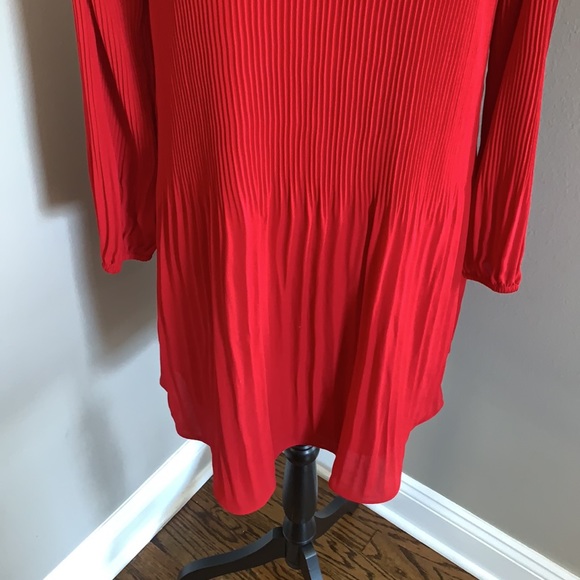 Chelsea 28 red dress pleated - Picture 3 of 8